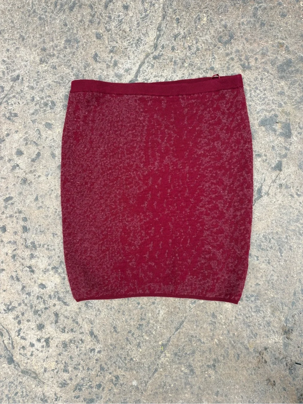 Eileen Fisher Mini Skirt in Rich Wine Red
